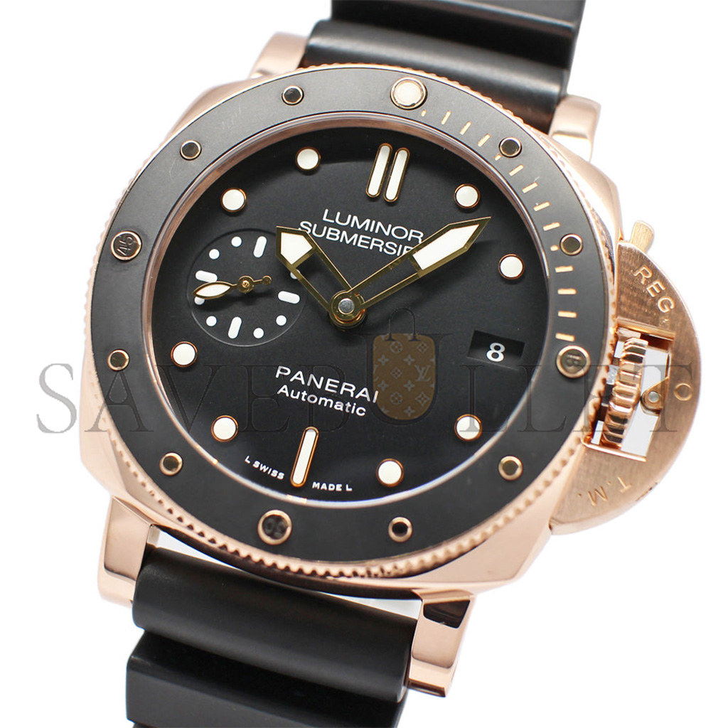 Pa*e*ai luminoir 1950 submarable 3 ds oloroso black automatic watch pam00684